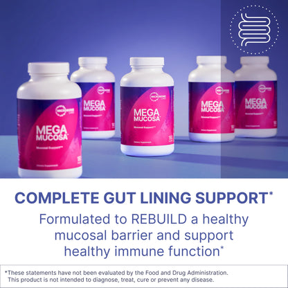 Microbiome Labs MegaMucosa - Amino Acids Supplement with Dairy-Free Immunoglobulins - Gut Health + Immune Support for Women & Men - for Complete Mucosal Support (180 Capsules) Nirvana Guru