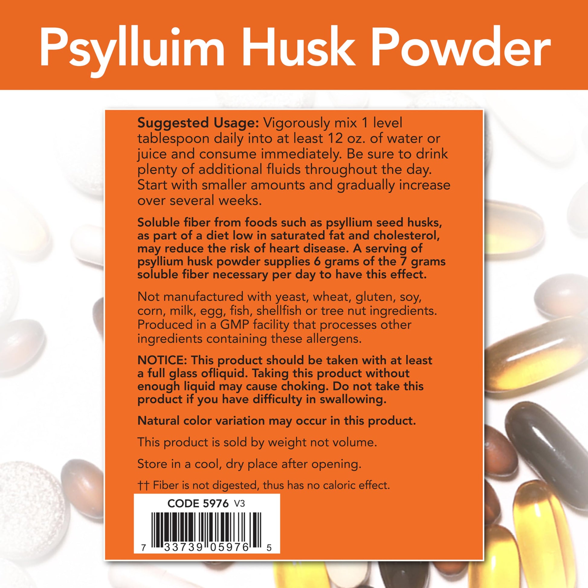 NOW Foods Supplements, Psyllium Husk Powder, Non-GMO Project Verified, Soluble Fiber, 24-Ounce - Nirvana Guru