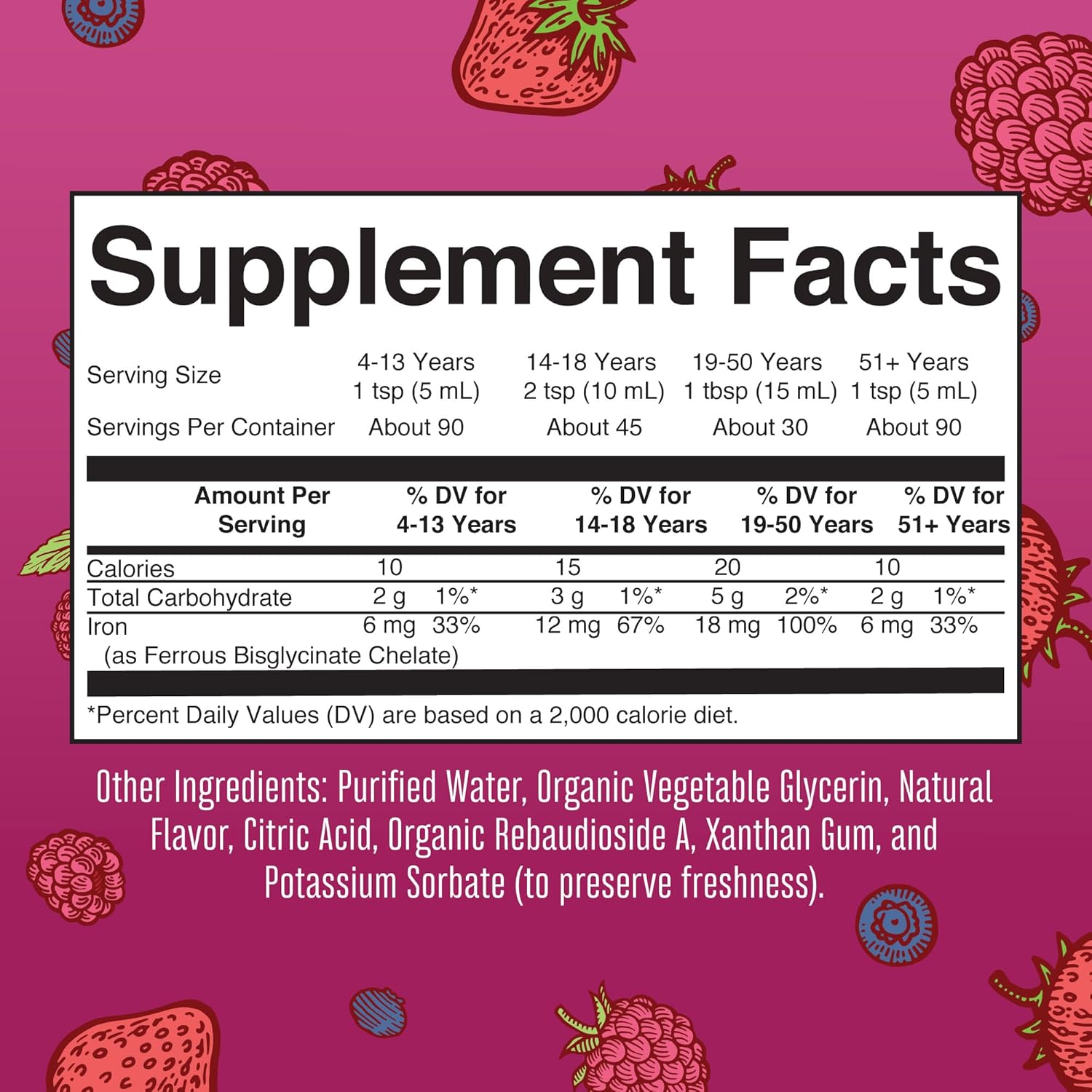 MaryRuth Organics Iron Supplement for Women Men & Kids, Liquid Iron Supplement for Women Men & Kids, Iron for Healthy Blood & Oxygen, Ages 4 & Up, Sugar Free, Vegan, Non-GMO, Gluten Free, 15.22 Fl Oz - Nirvana Guru