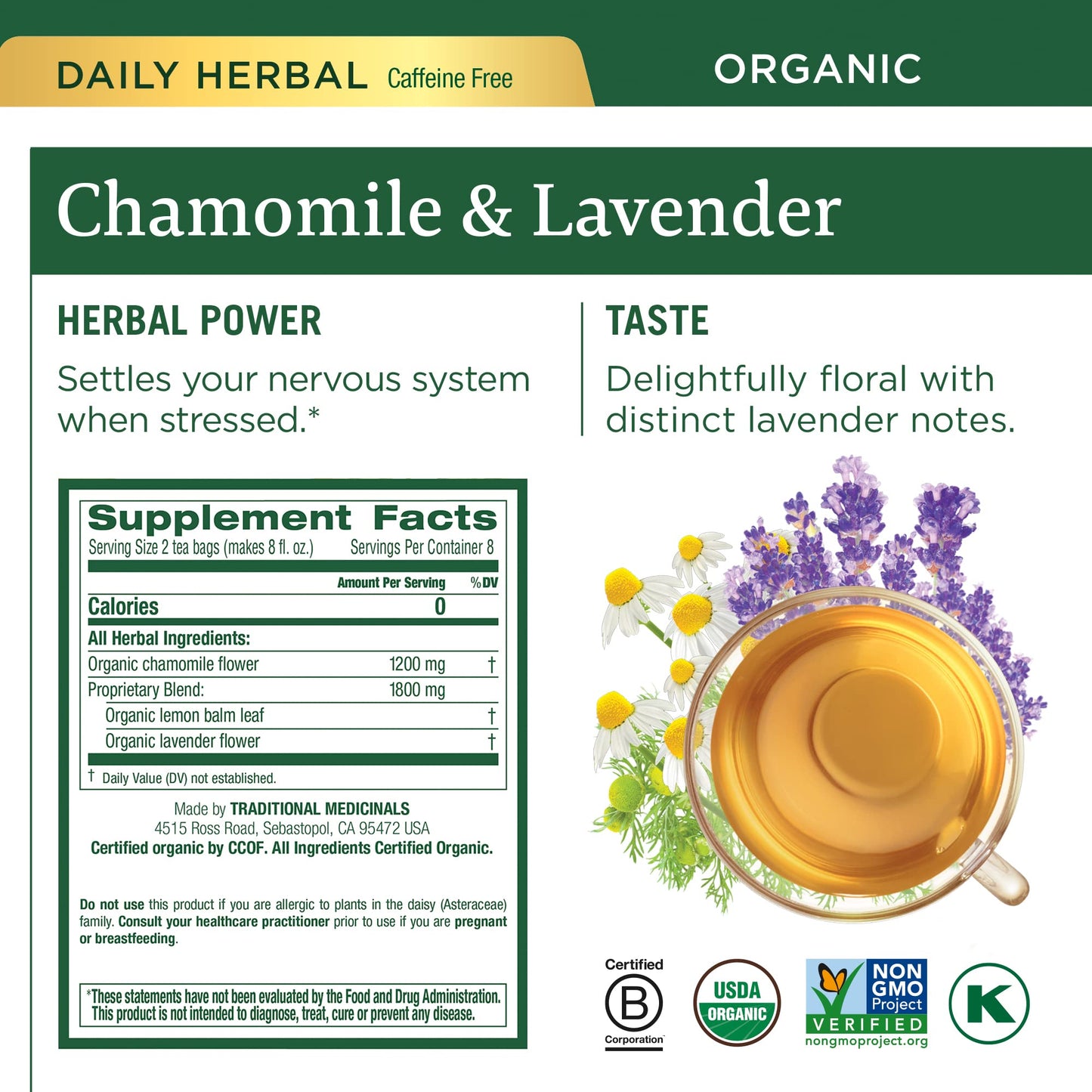 Traditional Medicinals Organic Nighty Night Extra Tea With Valerian Root for Relaxation, 16 Tea Bags (Pack of 1) - Nirvana Guru