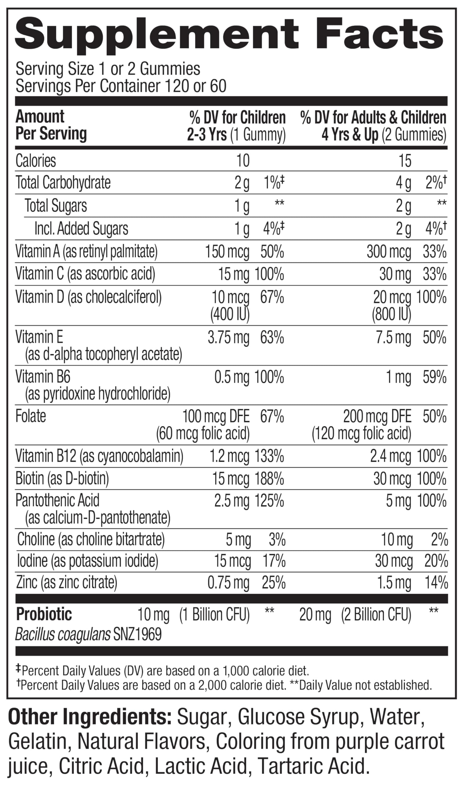 OLLY Kids Multivitamin & Probiotic Gummy, Digestive Support, Vitamins A, D, C, E, B, Zinc, Chewable Supplement, Berry Flavor, 60 day supply - 120 Count Nirvana Guru