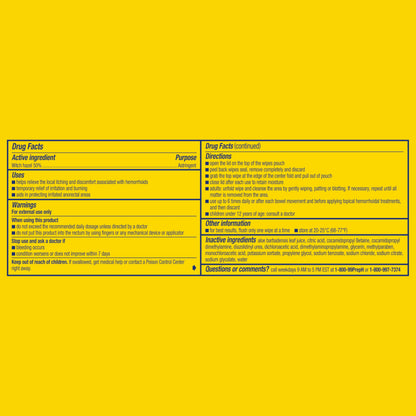 Preparation H Hemorrhoid Flushable Wipes with Witch Hazel for Skin Irritation Relief - 48 Count (Pack of 4)