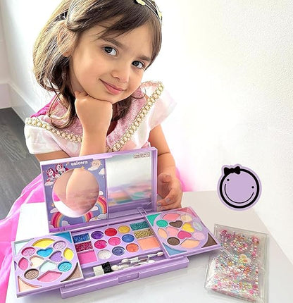 Tomons Kids Makeup Kit for Girl Real Washable Cosmetic Toy Beauty Set, Birthday Toys Gift for 3 4 5 6 7 8 9 10 Year Girls nirvanaguru