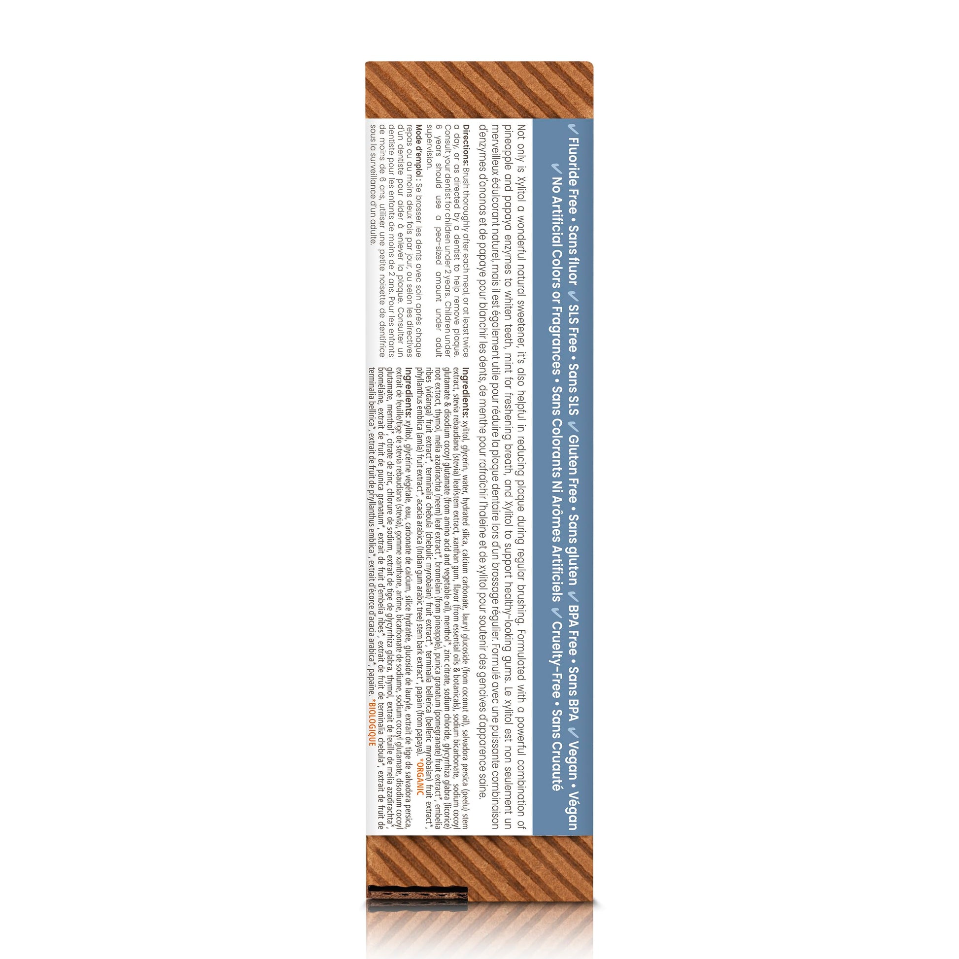 Himalaya Botanique Whitening Antiplaque Toothpaste with Xylitol, Fluoride Free, for Plaque Reduction & Gentle Whitening, 4 oz - Nirvana Guru
