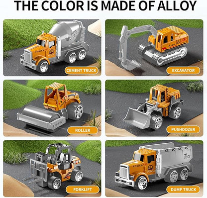 Toddler Boys Construction Truck Vehicle Toy Set with Play Mat and Die-Cast Toy Car, Transport Carrier Truck for Kids 3-5, Birthday Gifts Toys for 3-8 Year Old Boys Nirvana Guru