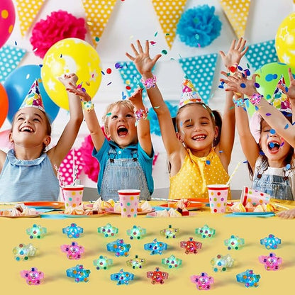 SCIONE 24 Pack LED Light Up Fidget Spinner Bracelets, Glow in The Dark Party Favors for Kids 4-8 8-12, Treasure Box Toys, Birthday Gifts, Carnival Prizes, Halloween Goodie Bags Stuffers for Kids nirvanaguru