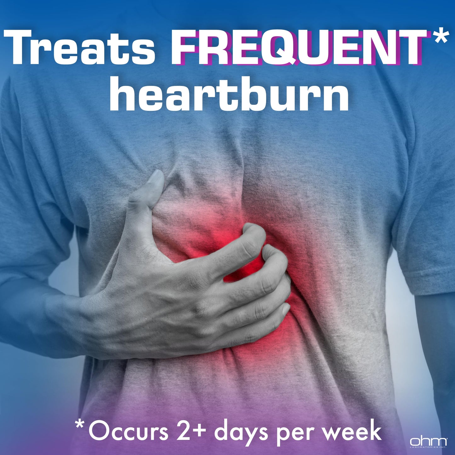 Ohm Omeprazole Delayed-Release Tablets, 20mg Acid Reducer, Treats Frequent Heartburn (2 Weeks of Supply, 14, Count)