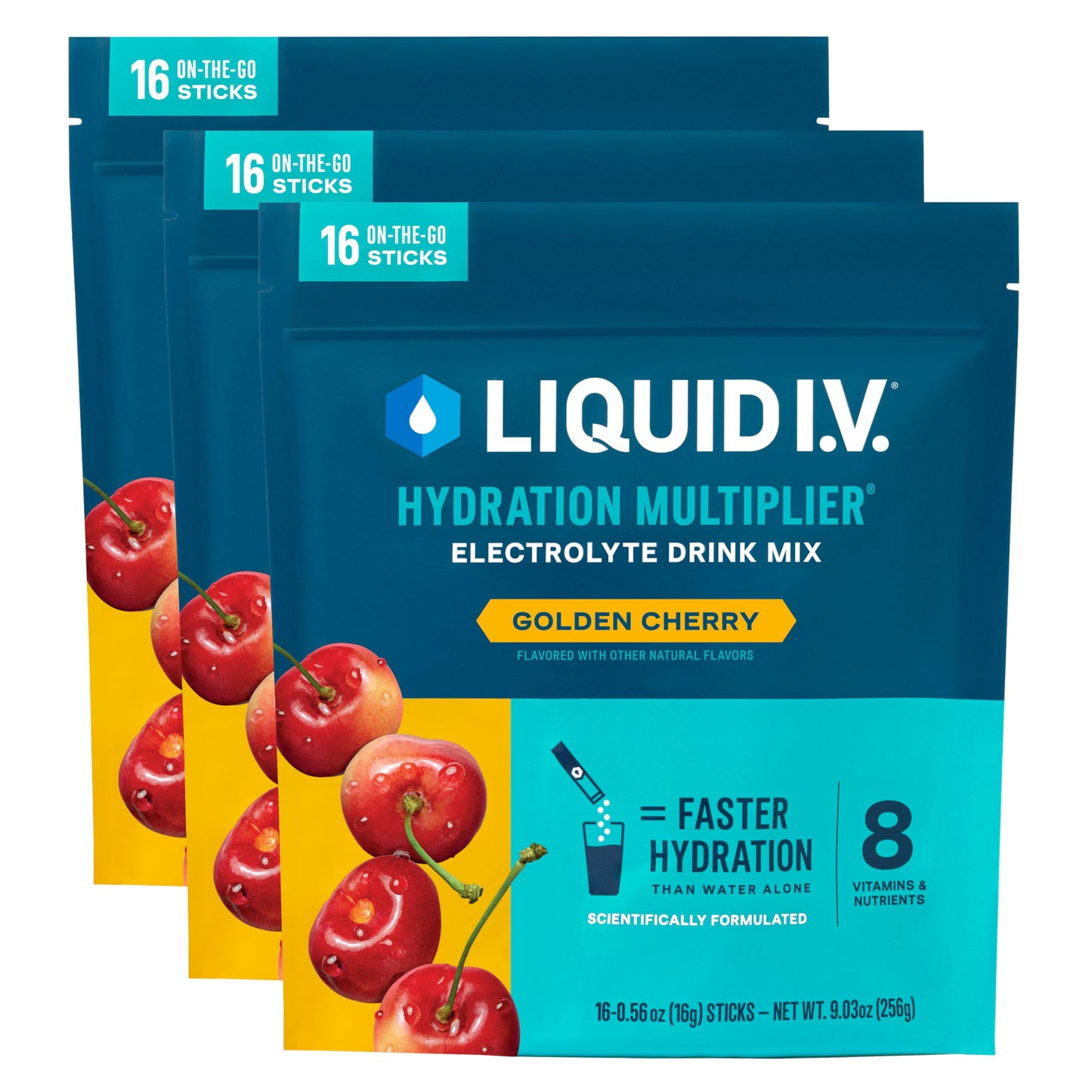 Liquid I.V.® Hydration Multiplier - Passion Fruit | Electrolyte Powder Drink Mix | 3 Pack (48 Servings) - Nirvana Guru