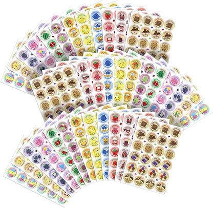 Scratch and Sniff Stickers, 864 Pieces Fruits and Foods Smelly Stickers, 12 Different Scents, 36 Sheets, Reward Motivate Stickers for Kids, Teachers, Parents, Crafts, Party Favor, Christmas Gift nirvanaguru