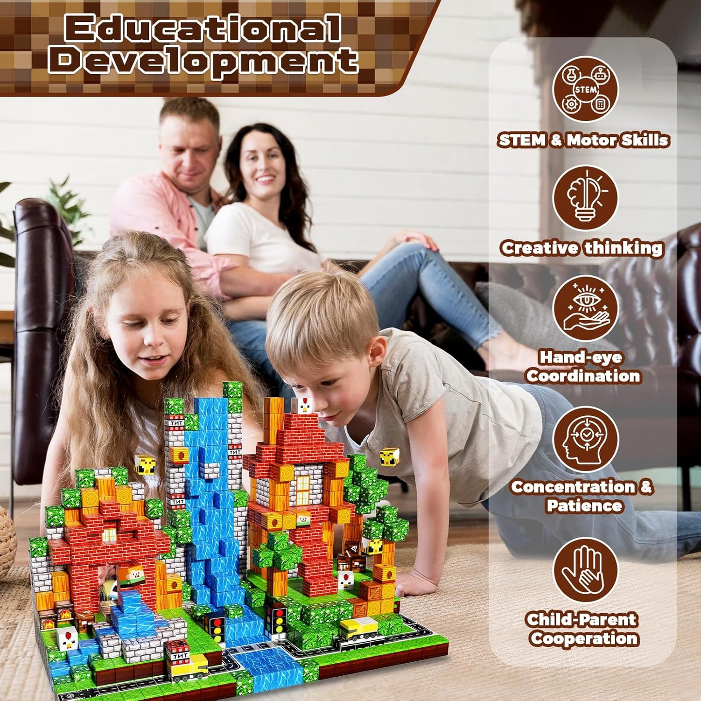 150 PCS Magnetic Blocks - Building Block for Kids Ages 4-8, Magnet Blocks Cubes Tiles Constructions Toys Girl Boy, STEM Educational Montessori Stacking Toy, Sensory Play Game Preschool Learning Gifts Nirvana Guru