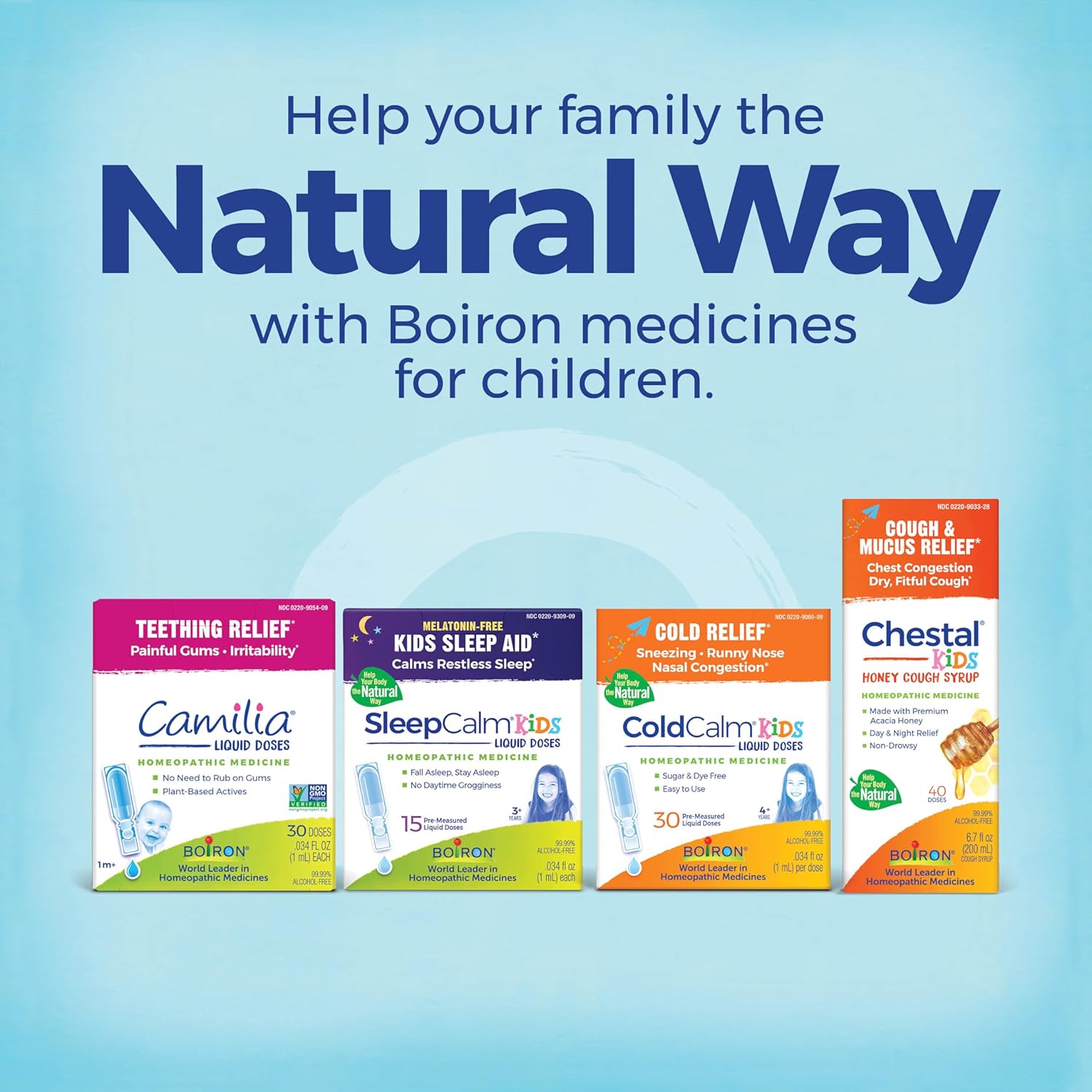 Boiron ColdCalm Kids Pellets for Relief of Common Cold Symptoms Such as Sneezing, Runny Nose, Sore Throat, and Nasal Congestion - 2 Count (160 Pellets) - Nirvana Guru