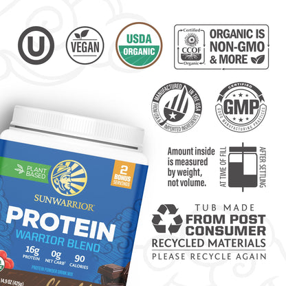 Organic Plant Based Protein Powder | Vegan Organic Protein Powder Vanilla Flavored with BCAA Amino Acids & Hemp Seed Pea Blend | Non-GMO Soy Dairy Filler & Gluten Free (Vanilla, 32 Servings) - Nirvana Guru