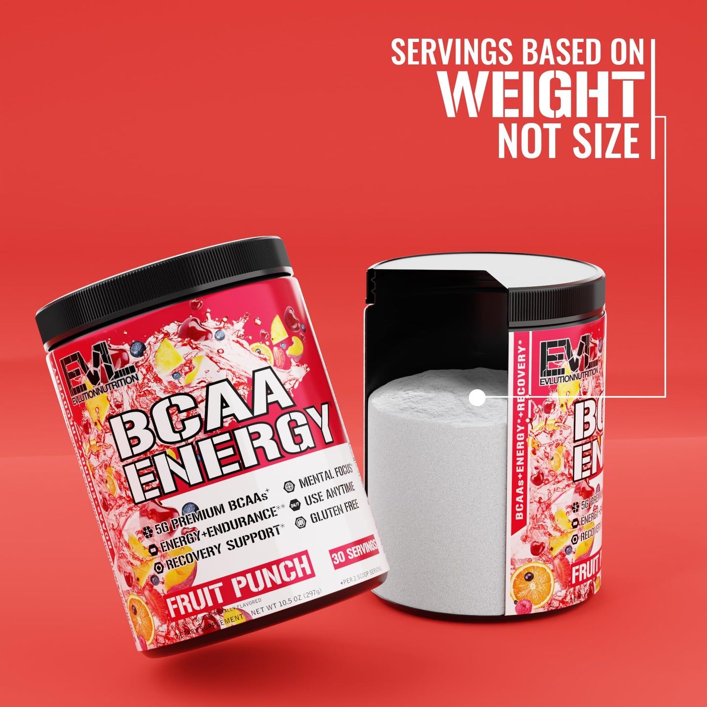 EVL BCAAs Amino Acids Powder - BCAA Energy Pre Workout Powder for Muscle Recovery Lean Growth and Endurance - Rehydrating Post Workout Recovery Drink with Natural Caffeine - Pink Lemonade Nirvana Guru