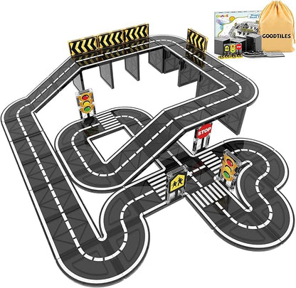 Magnetic Tiles Road Expansion Set, STEM Magnetic Building Blocks for Kids Ages 3-5 4-8 5-7, Preschool Learning Sensory Kids Toys for Toddler Birthday Nirvana Guru