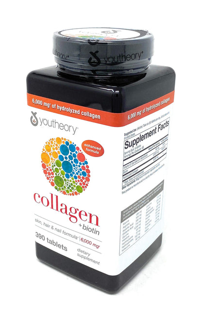 Youtheory Collagen Plus Biotin, 390 Tablets - Nirvana Guru