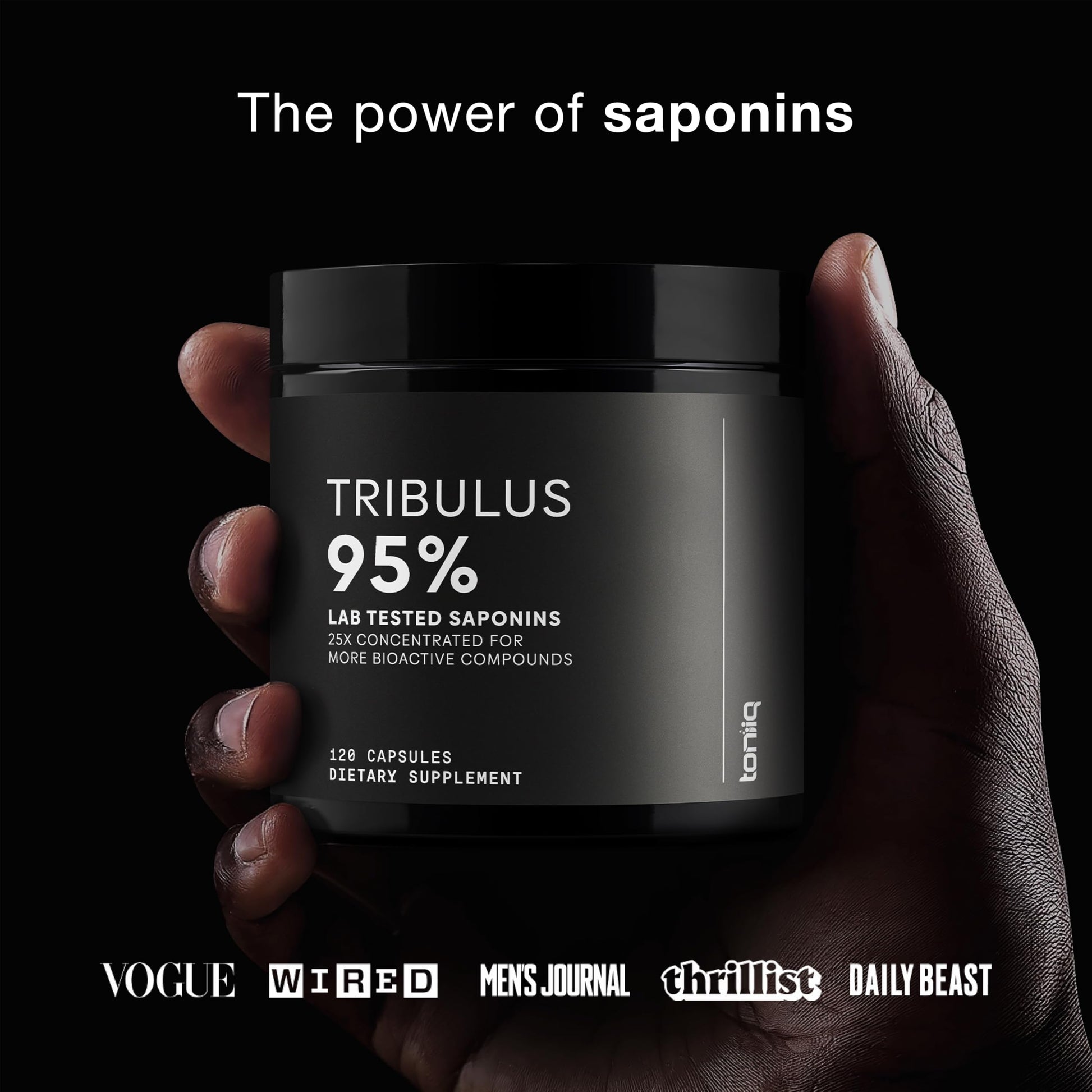 Tribulus Terrestris for Men - Ultra High Potency 25:1 Extract with 95% Saponins - 1300mg Pure & Concentrated Formula - Third-Party Lab Tested for Purity & Quality - 120 Capsules Nirvana Guru