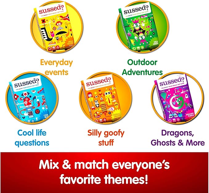 SUSSED The Wacky ‘What Would You Do’ Travel Card Game - Social Fun for Kids and Teens - Easy Game for Families & Road Trips - Ages 7+ - Orange Pack nirvanaguru