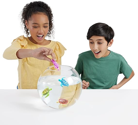 ROBO ALIVE Robo Turtle Robotic Swimming Turtle (Green + Pink) by ZURU Water Activated, Comes with Batteries, Exclusive (2 Pack) nirvanaguru