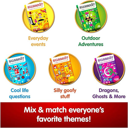 SUSSED The Wacky ‘What Would You Do?’ Card Game - Social Fun for Kids - Easy Travel Game, Family Activity - Ages 6+ - Yellow Pack nirvanaguru