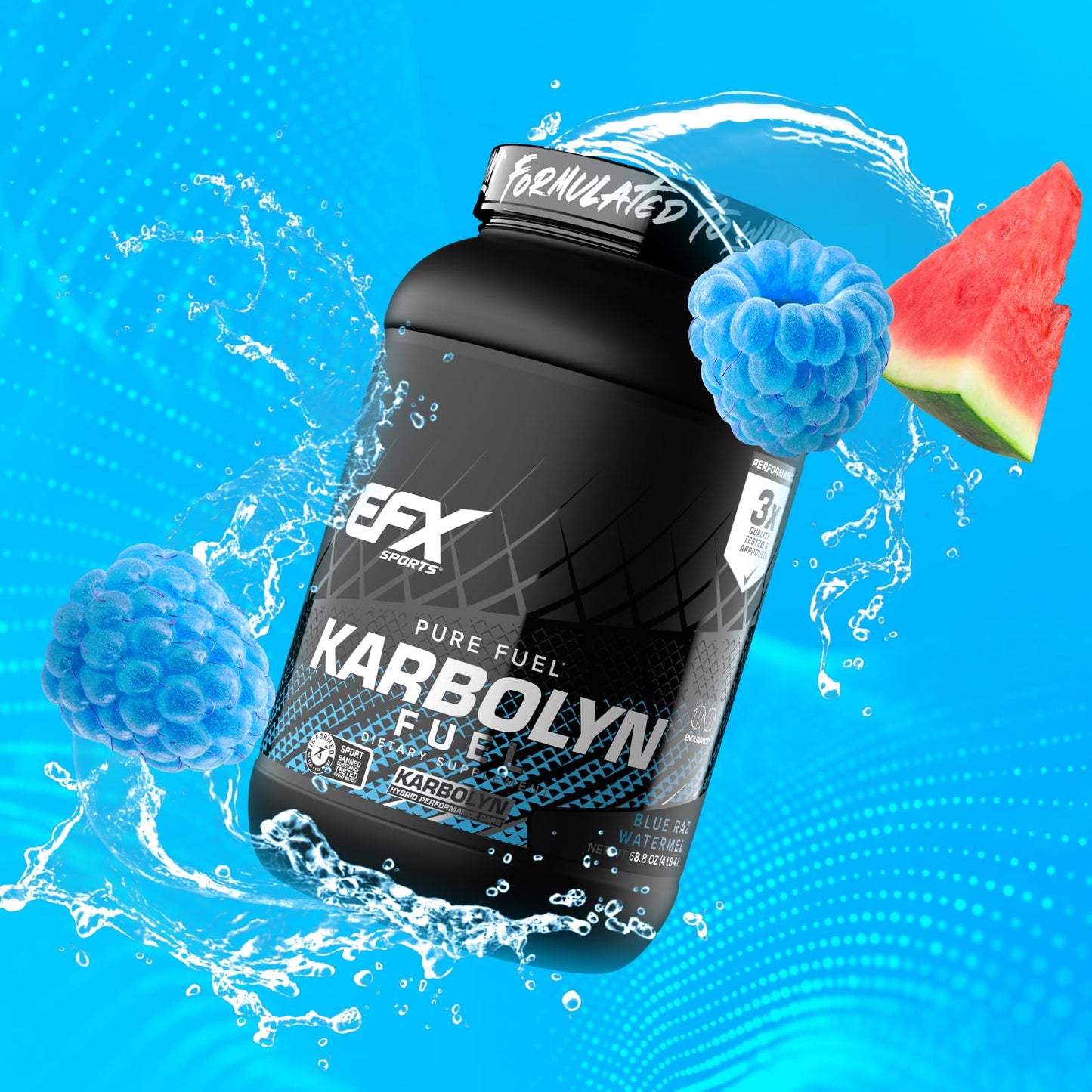 EFX Sports Karbolyn Fuel | Fast-Absorbing Carbohydrate Powder | Carb Load, Sustained Energy, Quick Recovery | Stimulant Free | 39 Servings (Neutral) Nirvana Guru