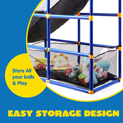 JOYIN Arcade Basketball Game Set with 4 Balls and Hoop for Kids 3 to 12 Years Old Indoor Outdoor Sport Play - Easy Set Up - Air Pump Included - Ideal for Competition Nirvana Guru