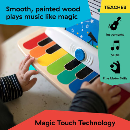 Baby Einstein and Hape Magic Touch Wooden Toy Piano, Montessori Musical Learning Toy for Babies and Toddlers 6mo+ Nirvana Guru
