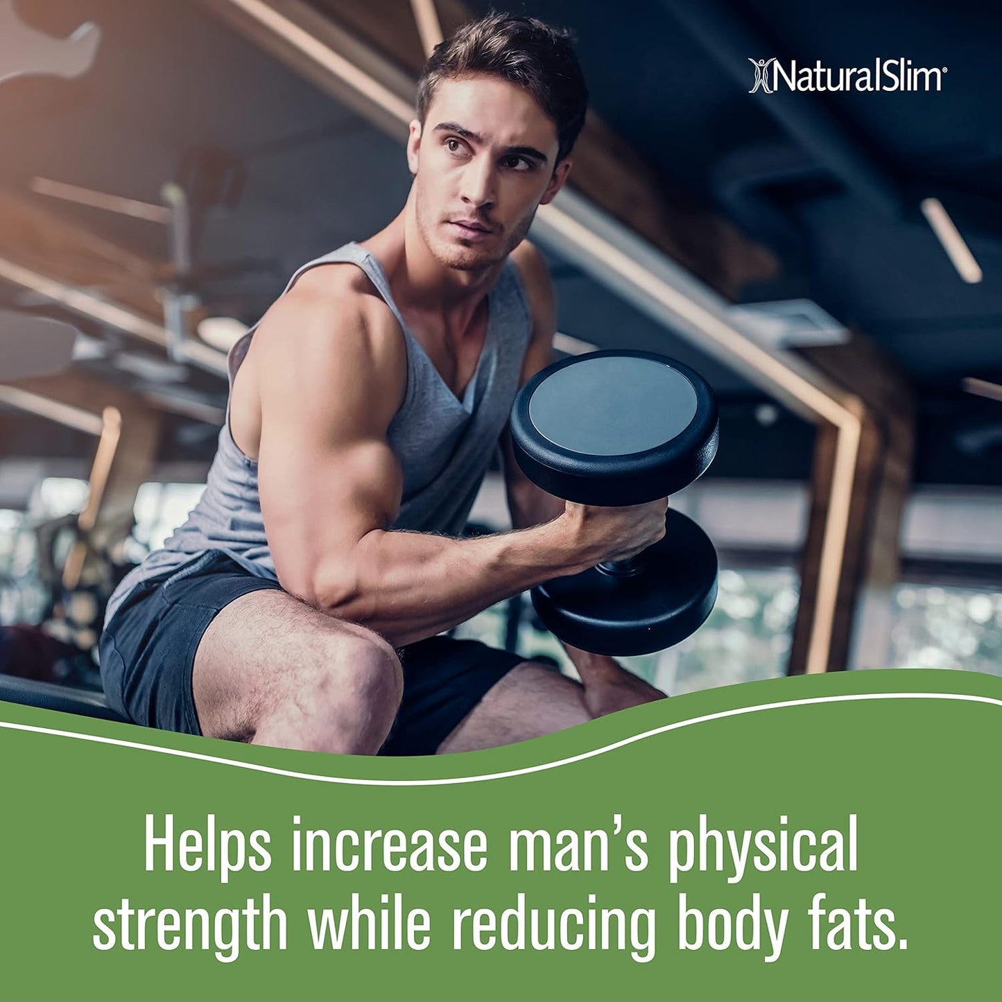 NaturalSlim Natural Testosterone Booster for Men - Male Enhancing Supplement with Ginkgo Biloba, L Arginine, Zinc, Vitamin B3, & Testofen for Energy, Muscle Builder & Metabolism - 180 Capsules - Nirvana Guru