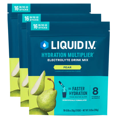 Liquid I.V.® Hydration Multiplier - Passion Fruit | Electrolyte Powder Drink Mix | 3 Pack (48 Servings) - Nirvana Guru