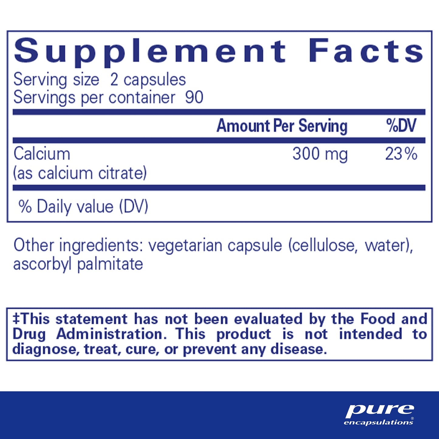 Pure Encapsulations Calcium (Citrate) - Supplement for Bone, Teeth, Colon, and Cardiovascular Health Support* - with Premium Calcium Citrate - 180 Capsules Nirvana Guru