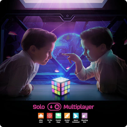 Rechargeable Game Activity Cube - Toys for Boys and Girls - 9 Fun Brain & Memory Games - Birthday Gifts for Age 6, 7, 8, 9, 10, 11, 12 Year Old Kids Teens - Best Boy Toy Gift Ideas Nirvana Guru