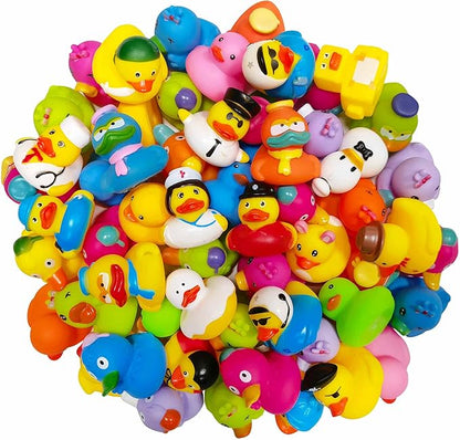 Rubber Ducks in Bulk,Assortment Duckies for Jeep Ducking Floater Duck Bath Toys Party Favors (30-Pack) nirvanaguru