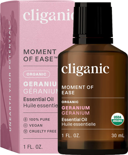 Cliganic Organic Lavender Essential Oil - 100% Pure Natural Undiluted, for Aromatherapy Diffuser | Non-GMO Verified (Packaging May Vary)