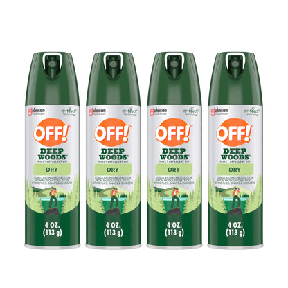 OFF! Deep Woods Insect Repellent Aerosol, Dry, Non-Greasy Formula, Bug Spray with Long Lasting Protection from Mosquitoes, 4 Oz, 2 Count Nirvana Guru