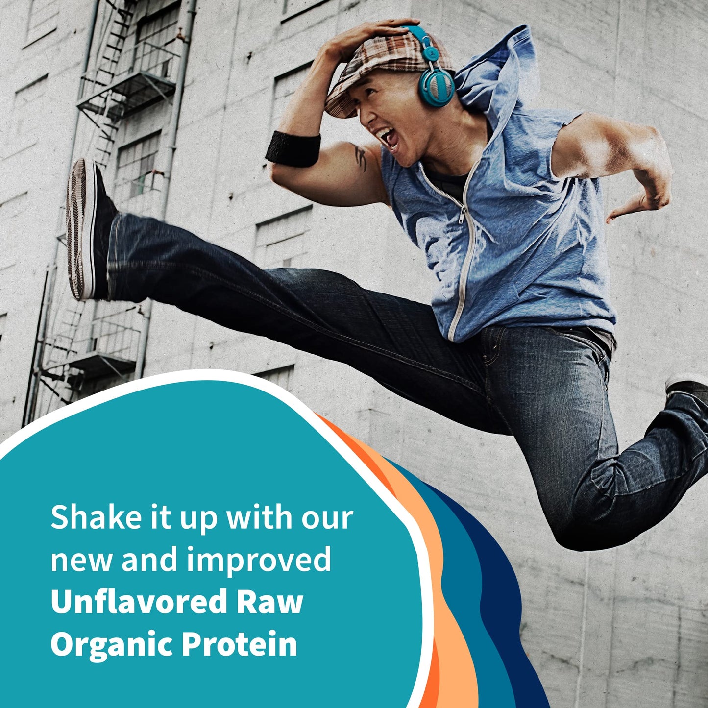 Organic Vegan Unflavored Protein Powder, Garden of Life 22g Plant Based Protein & BCAAs, Organic Protein Powder with Probiotics & Enzymes, Non-GMO, Gluten-Free Lactose Free 1.2 LB - Nirvana Guru