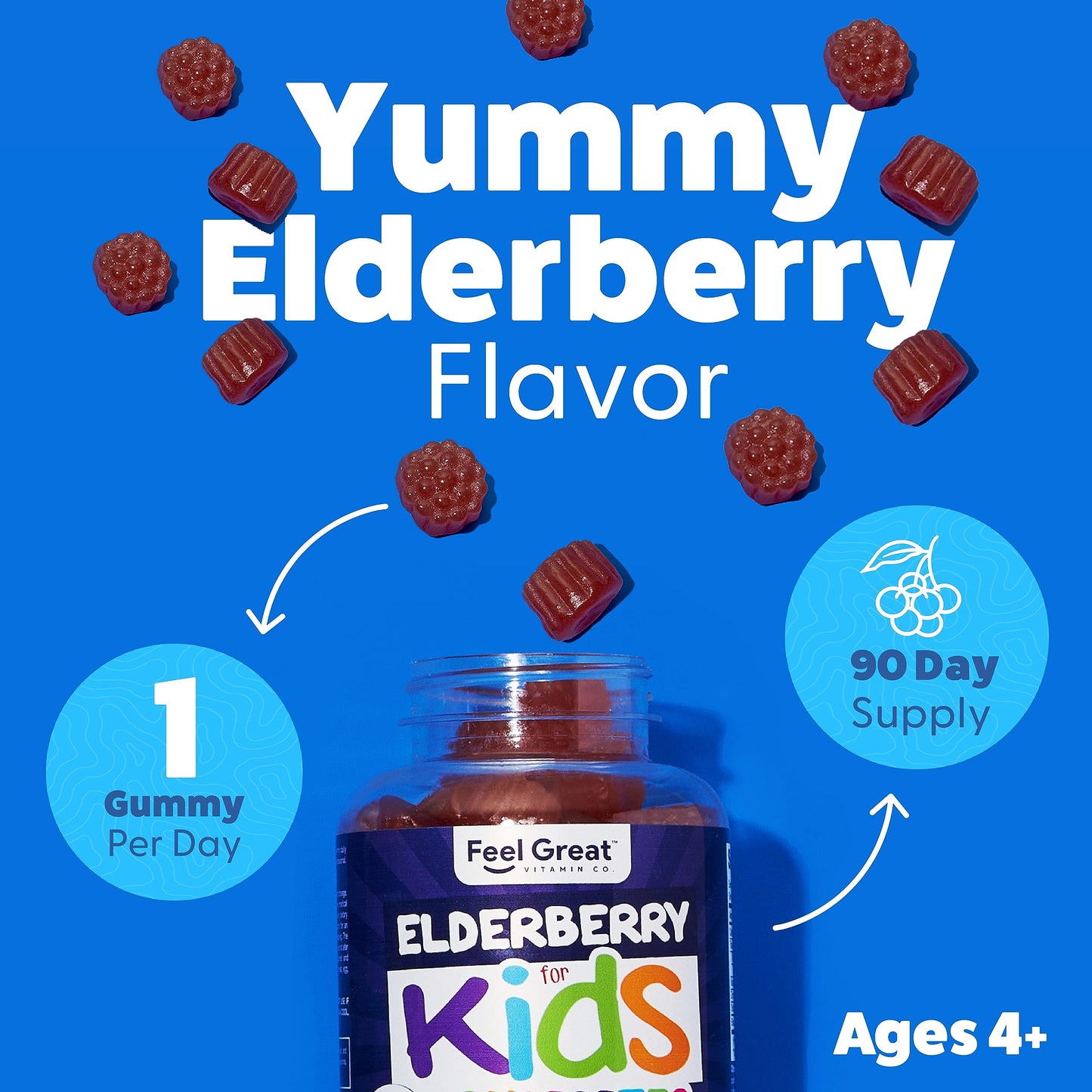 Feel Great Vitamin Co. Complete DHA Gummies for Kids | with Omega 3 6 9 + DHA, Vitamin C | Supports Healthy Brain Function, Vision & Heart Health | Gluten Free, Vegetarian | 60 Gummies Nirvana Guru