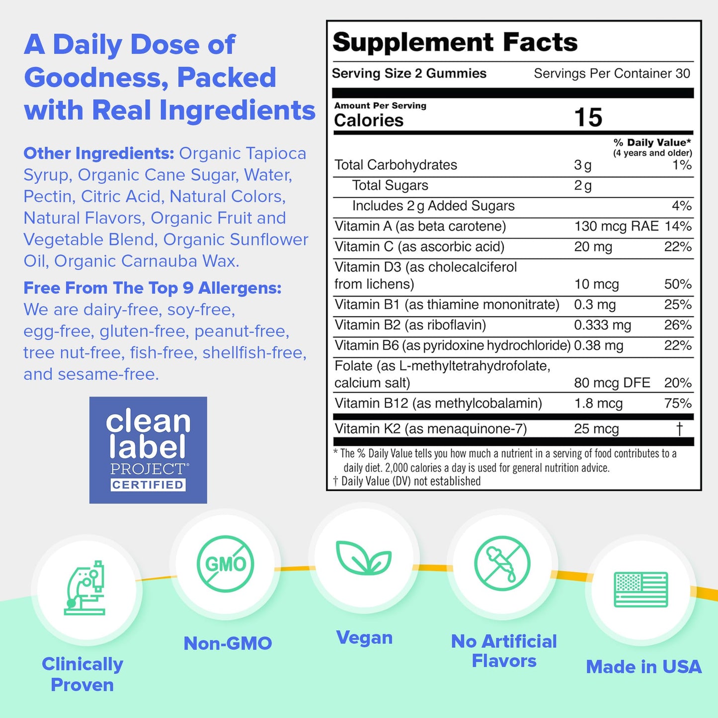 First Day Kids Multivitamin Gummies Age 4+, Strawberry & Orange - Kids Vitamins Multivitamin Gummy A C D3 K2 B1 B2 B6 B12 Folate, Immunity & Brain Function, Vegan - 30 Day Supply, Packaging May Vary Nirvana Guru