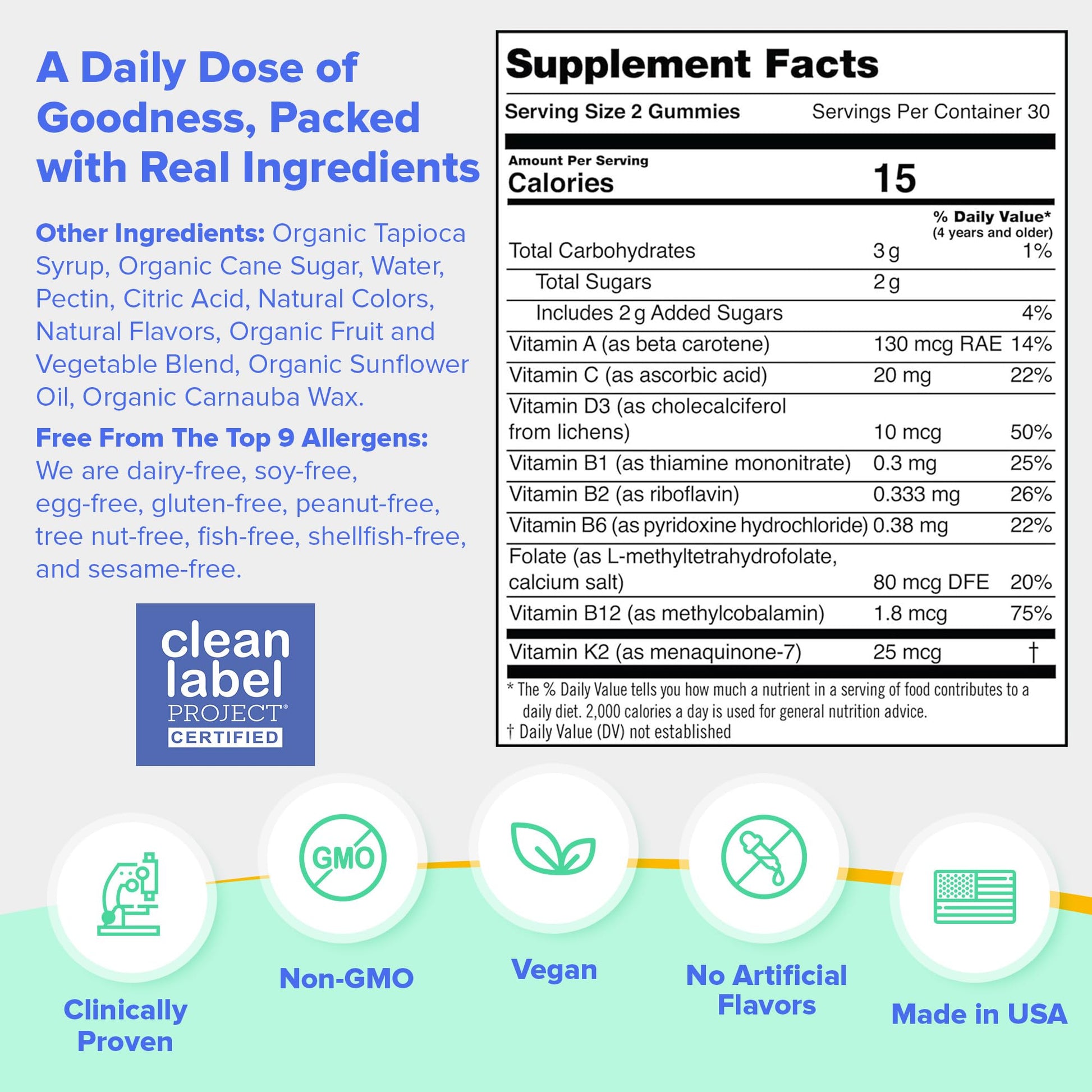 First Day Kids Multivitamin Gummies Age 4+, Strawberry & Orange - Kids Vitamins Multivitamin Gummy A C D3 K2 B1 B2 B6 B12 Folate, Immunity & Brain Function, Vegan - 30 Day Supply, Packaging May Vary Nirvana Guru