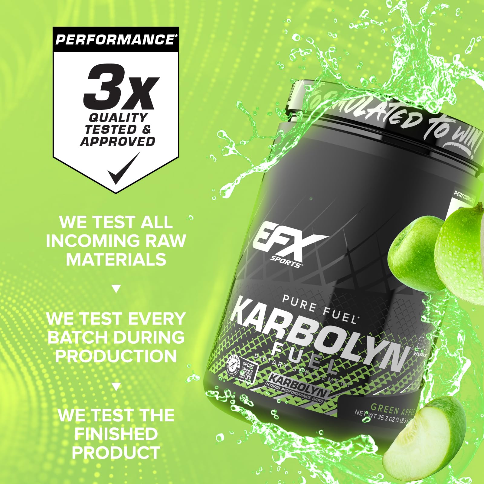 EFX Sports Karbolyn Fuel | Fast-Absorbing Carbohydrate Powder | Carb Load, Sustained Energy, Quick Recovery | Stimulant Free | 39 Servings (Neutral) Nirvana Guru