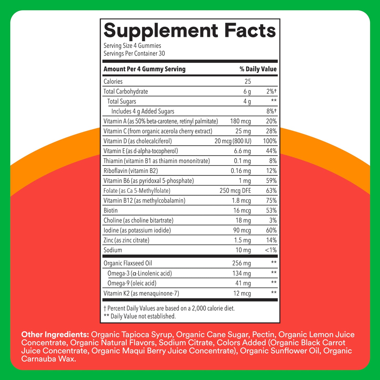 SmartyPants Organic Kids Multivitamin Gummies: Probiotics, Omega 3 (ALA), Vitamin D3, C, Vitamin B12, B6, A, K & Zinc for Immune Support, Biotin, Three Fruit Flavors, 120 Count (30 Day Supply) Nirvana Guru