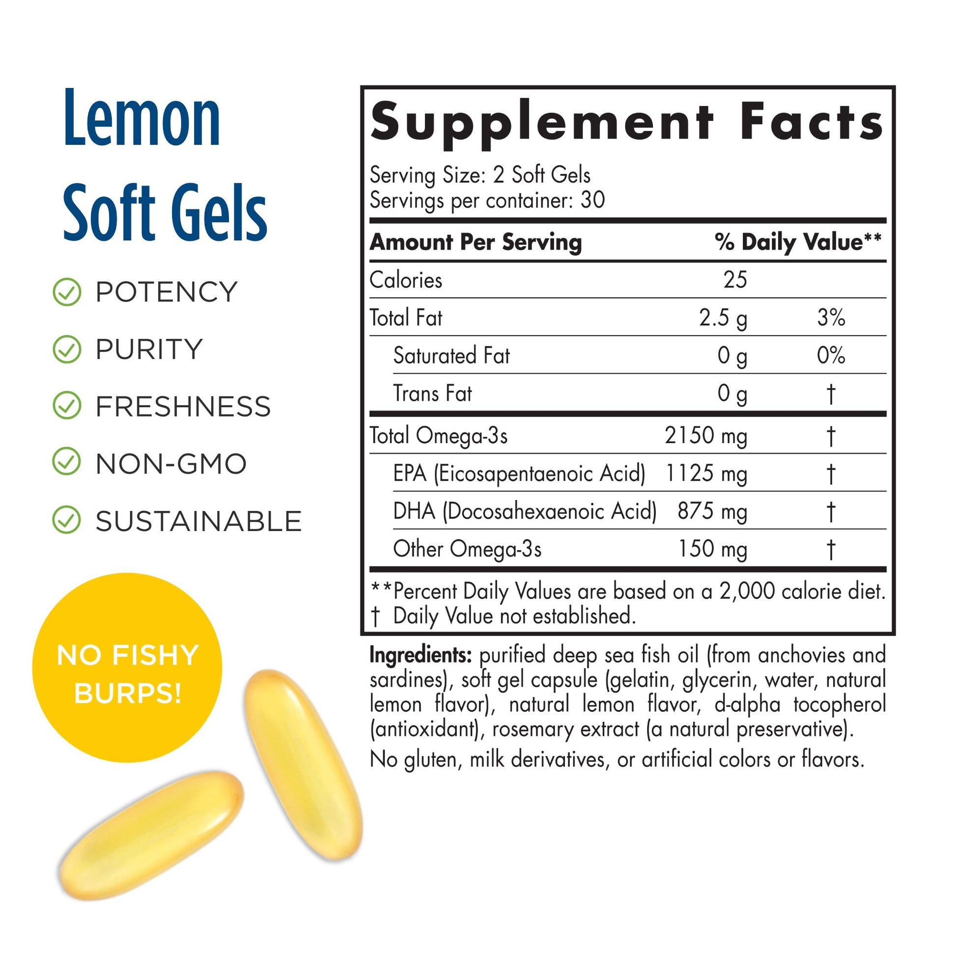 Nordic Naturals ProOmega 2000, Lemon Flavor - 120 Soft Gels - 2150 mg Omega-3 - Ultra High-Potency Fish Oil - EPA & DHA - Promotes Brain, Eye, Heart, & Immune Health - Non-GMO - 60 Servings - Nirvana Guru