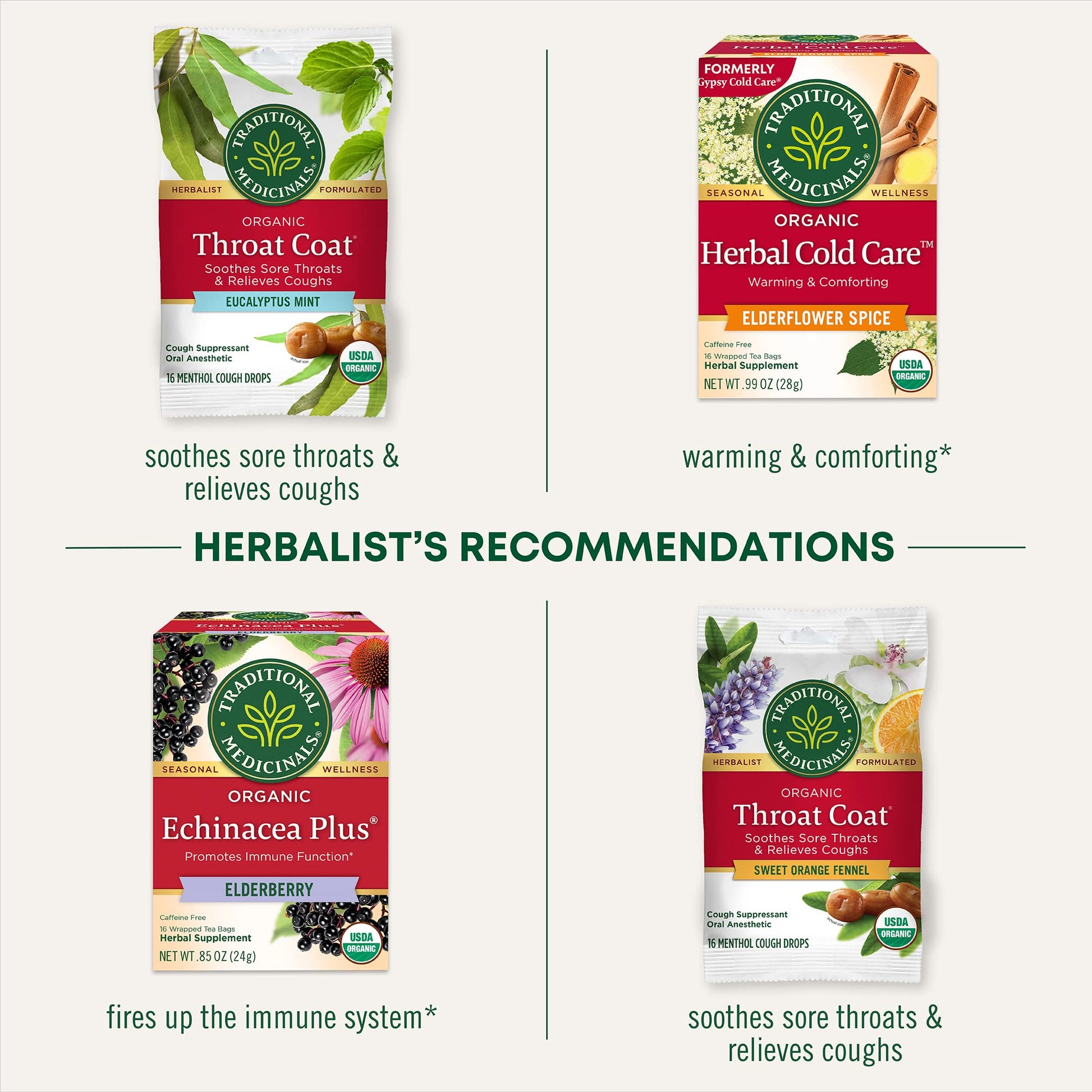 Traditional Medicinals Tea, Organic Throat Coat Eucalyptus, Throat and Respiratory Support, 16 Tea Bags - Nirvana Guru
