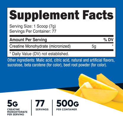 Nutricost Creatine Monohydrate Micronized Powder 500G, 5000mg Per Serv (5g) - 100 Servings, 17.9 Oz Nirvana Guru
