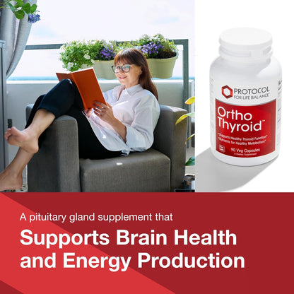 Protocol Ortho Thyroid - Supports Healthy Thyroid Function* - with Ashwagandha, Zinc & Selenium - Non-GMO & Kosher - 90 Veg Capsules Nirvana Guru