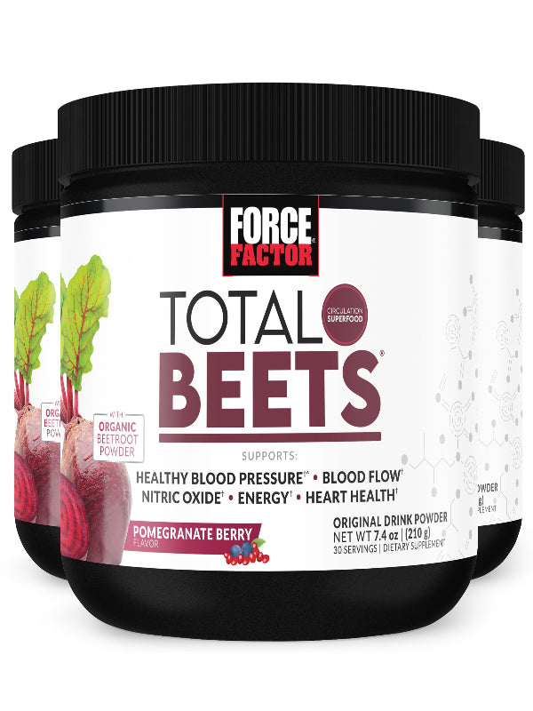 Force Factor Total Beets Drink Mix Superfood Powder with Nitrates to Support Circulation, Blood Flow, Nitric Oxide, Energy, Endurance, and Stamina, Cardiovascular Heart Health Supplement, 30 Servings Nirvana Guru