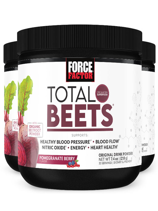 Force Factor Total Beets Drink Mix Superfood Powder with Nitrates to Support Circulation, Blood Flow, Nitric Oxide, Energy, Endurance, and Stamina, Cardiovascular Heart Health Supplement, 30 Servings Nirvana Guru