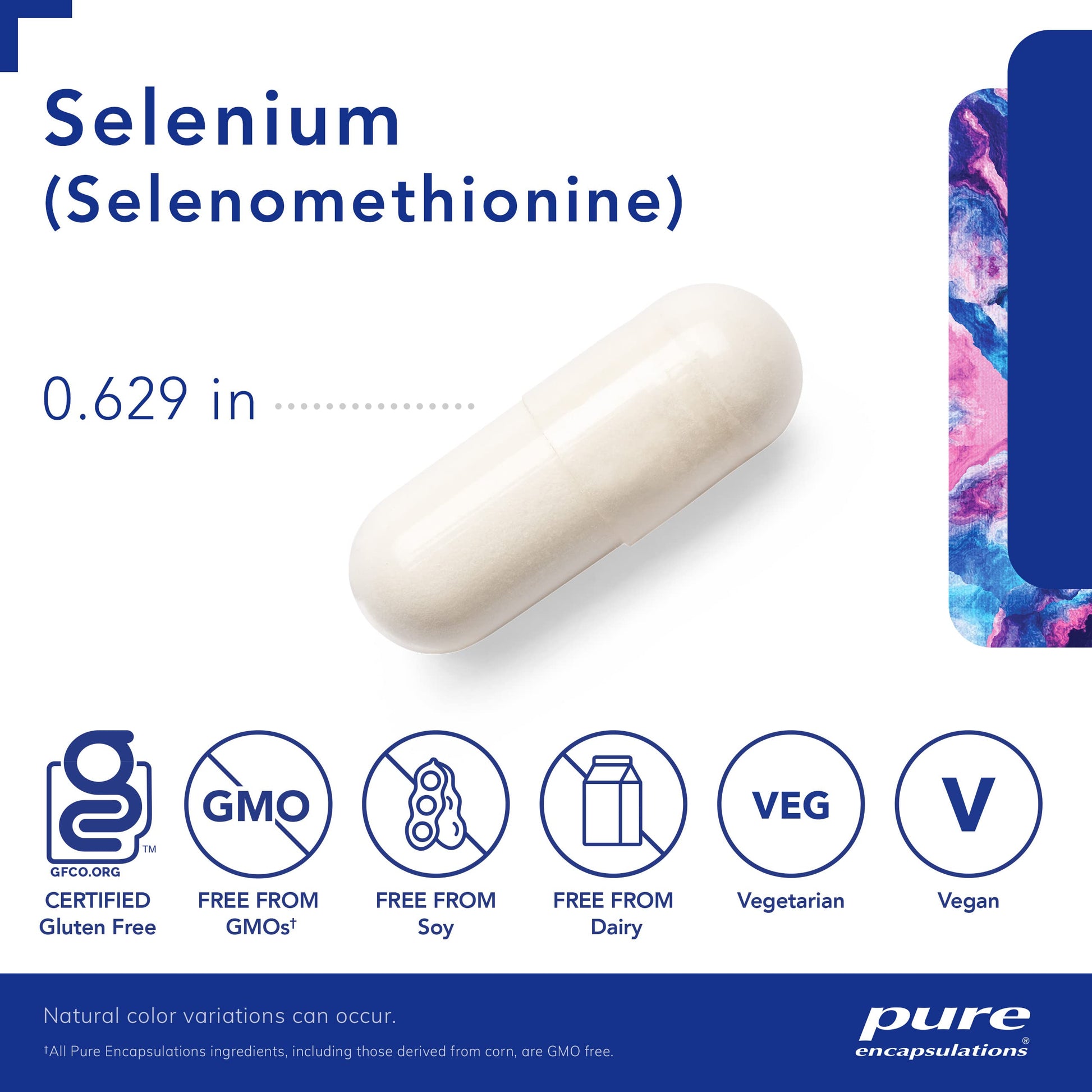 Pure Encapsulations Selenium - 200 mcg - for Healthy Cellular Function, Immune System & Antioxidant Defenses - Mineral Supplement - Vegan & Gluten Free - 60 Capsules Nirvana Guru