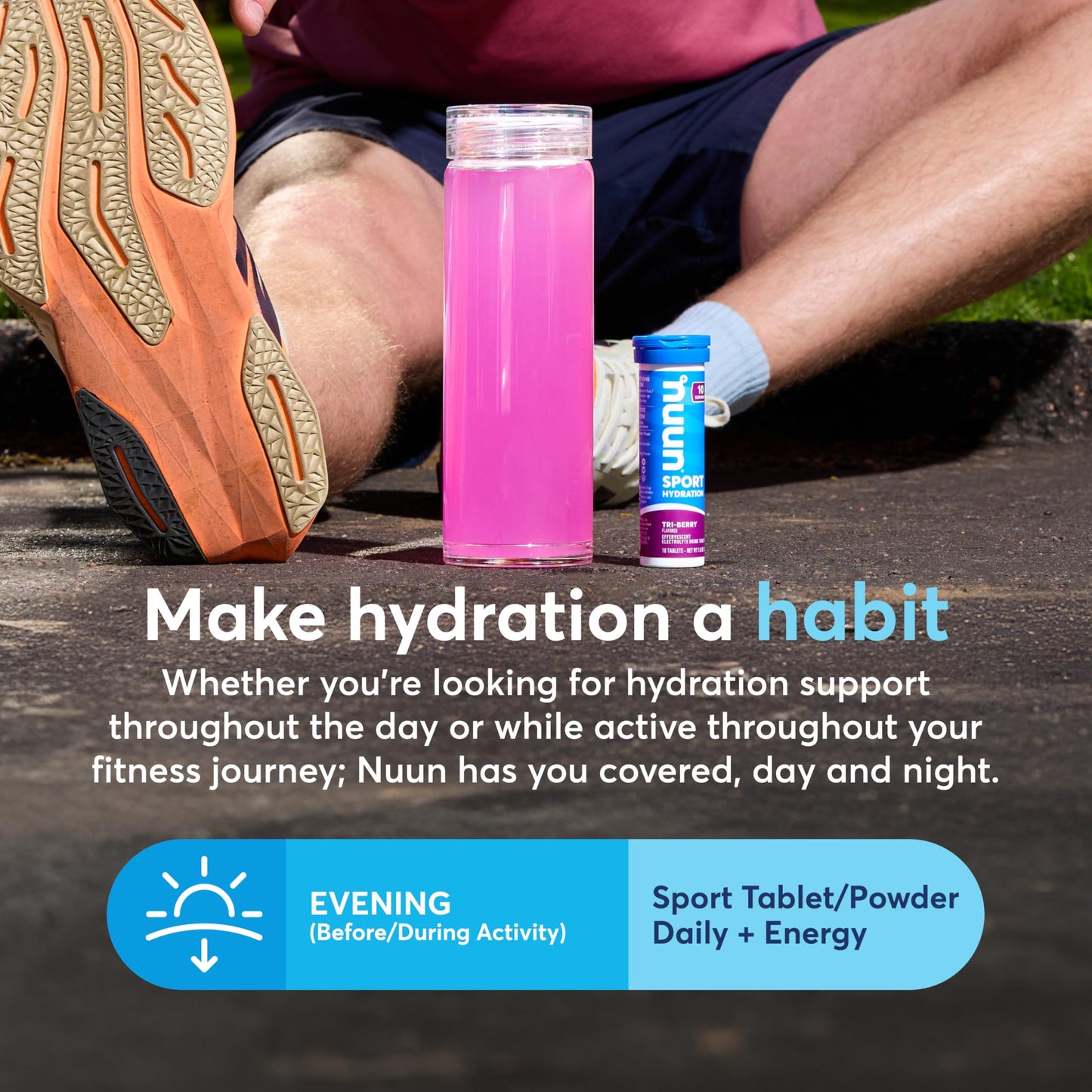 Nuun Energy Electrolyte Tablets with Ginseng, Caffeine from Green Tea Extract, Vitamin B12, B6, B5, Magnesium & 4 Other Electrolytes, Gluten Free & Vegan, Tropical Punch, 8 Pack (80 Servings Total) Nirvana Guru