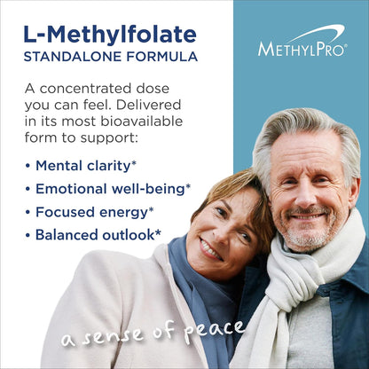MethylPro L-Methylfolate 5 mg - L Methyl Folate, Methylfolate Supplement for Women & Men, Methylated Vitamin B9 (5-MTHF) for Brain Health, Focus, Calm - 30 Capsules (Pack of 1) - Nirvana Guru