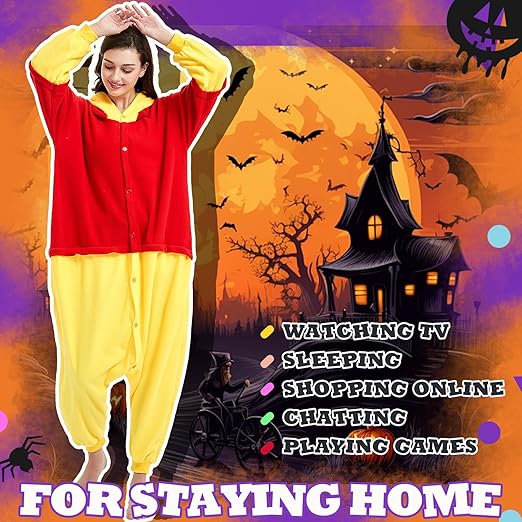 Beauty Shine Unisex Adult Onesie One Piece Pajamas Cosplay Cartoon Costume Halloween Christmas Sleepwear Jumpsuit Homewear nirvanaguru
