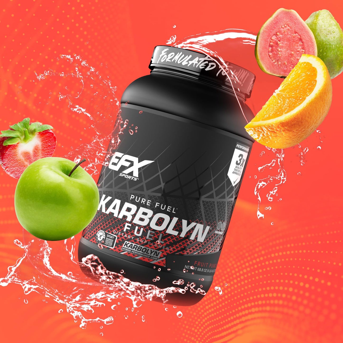 EFX Sports Karbolyn Fuel | Fast-Absorbing Carbohydrate Powder | Carb Load, Sustained Energy, Quick Recovery | Stimulant Free | 39 Servings (Neutral) Nirvana Guru